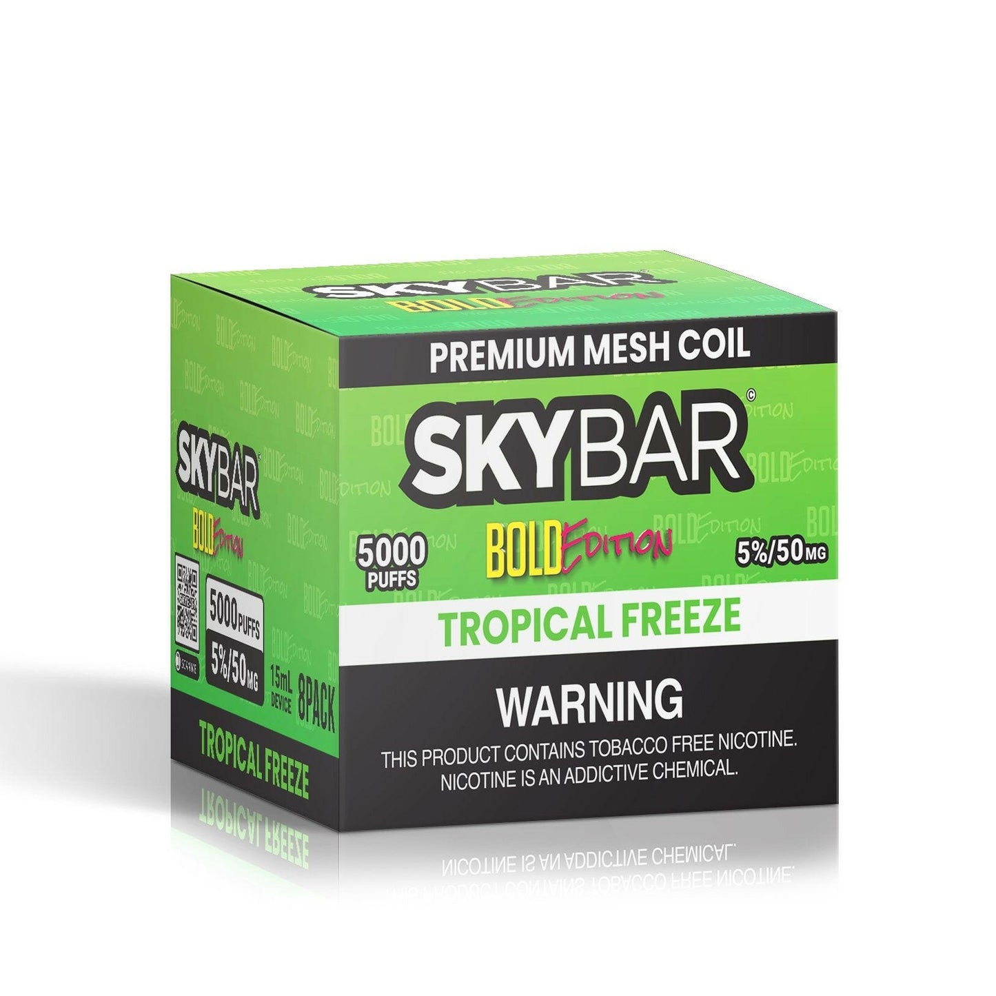 SKYBAR BOLD 5000 PUFFS 5% Nic ( Wholesale 8ct Box ) - Skybar