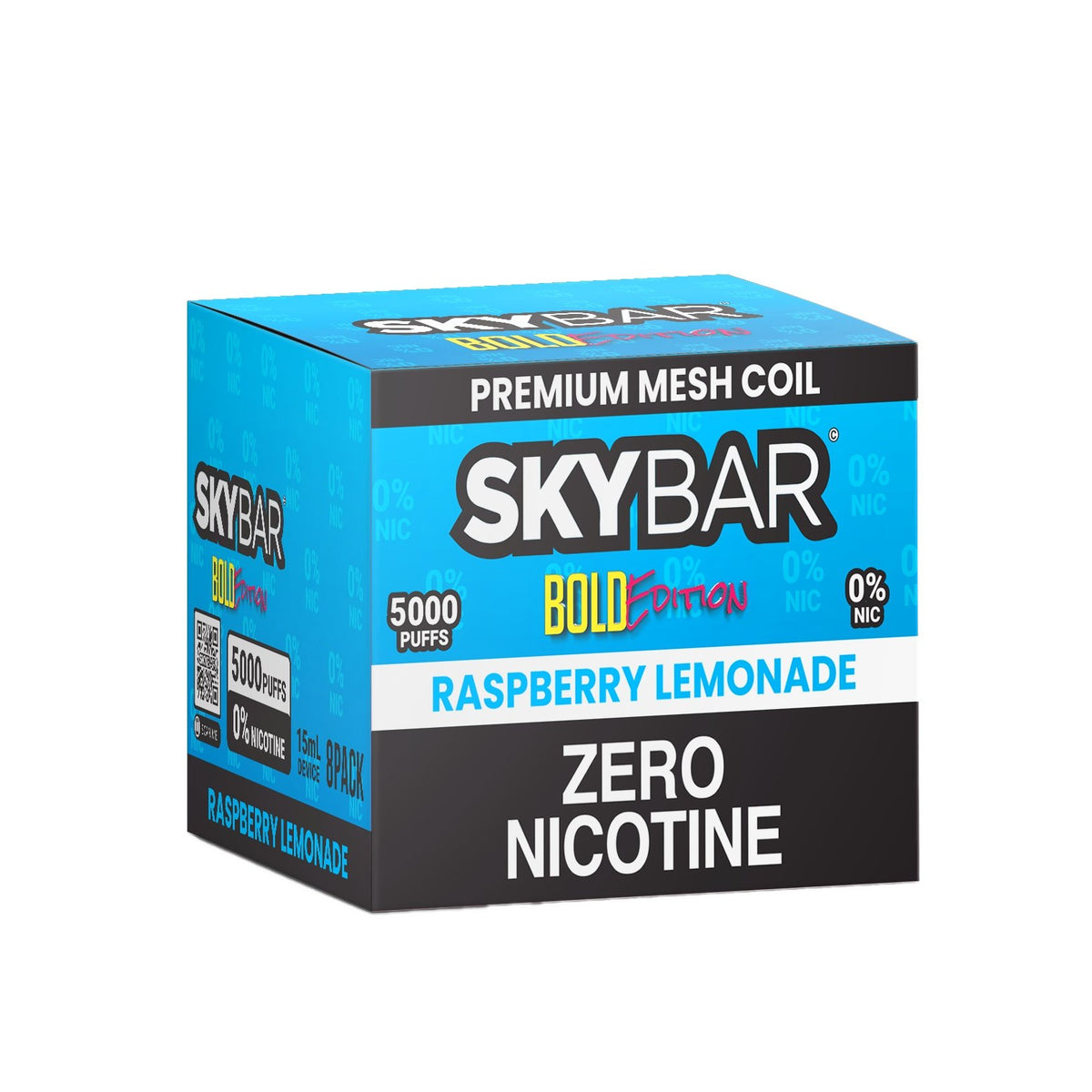 SKYBAR BOLD 5000 PUFFS 0% Nic 8ct BOX - Skybar