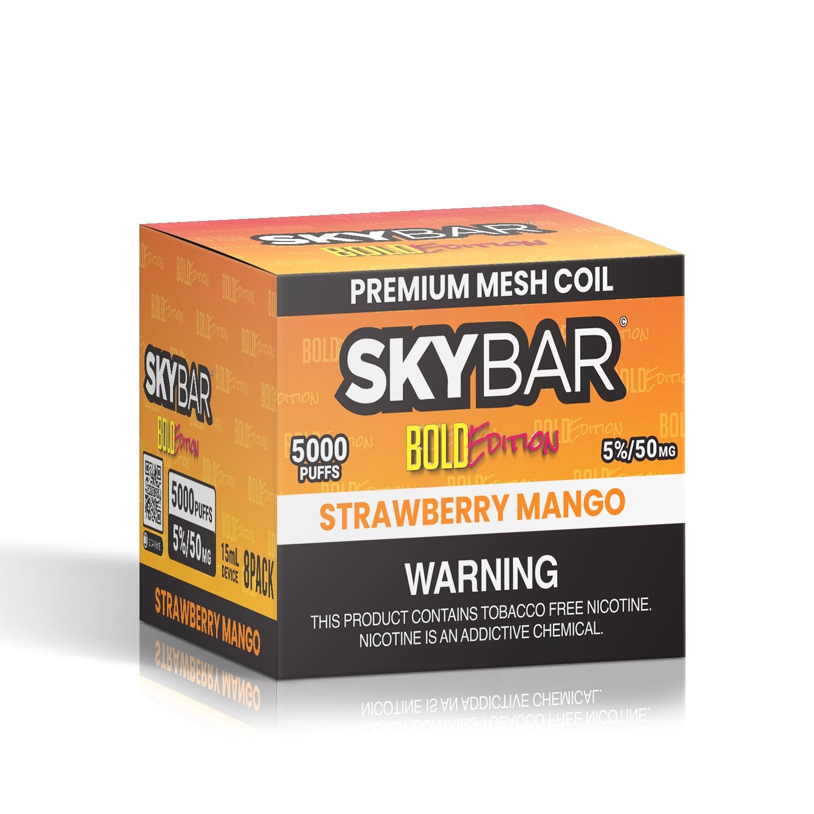 SKYBAR BOLD 5000 PUFFS 5% Nic BOX 8ct - Skybar